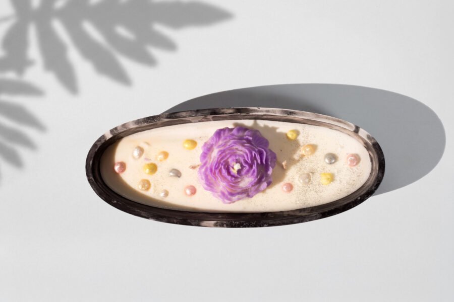 Πιατέλα με λουλούδια μικρή