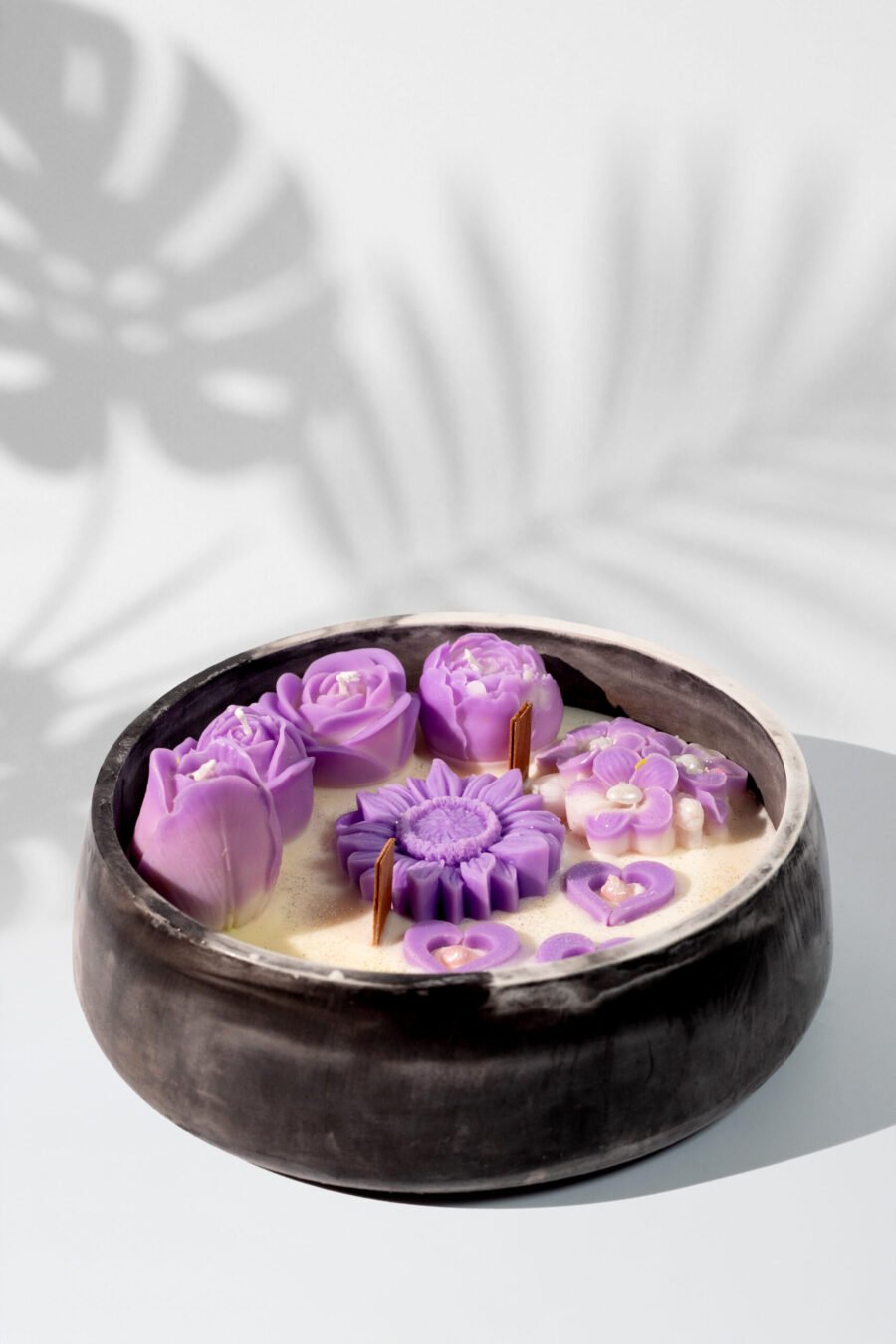 cristalenia (55) Πιατέλα με λουλούδια μεγάλη